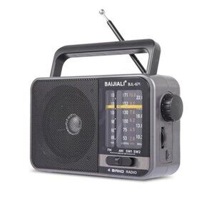AM/FM Portable Transistor Radio with Loud Speaker Battery or USB Powered Compact